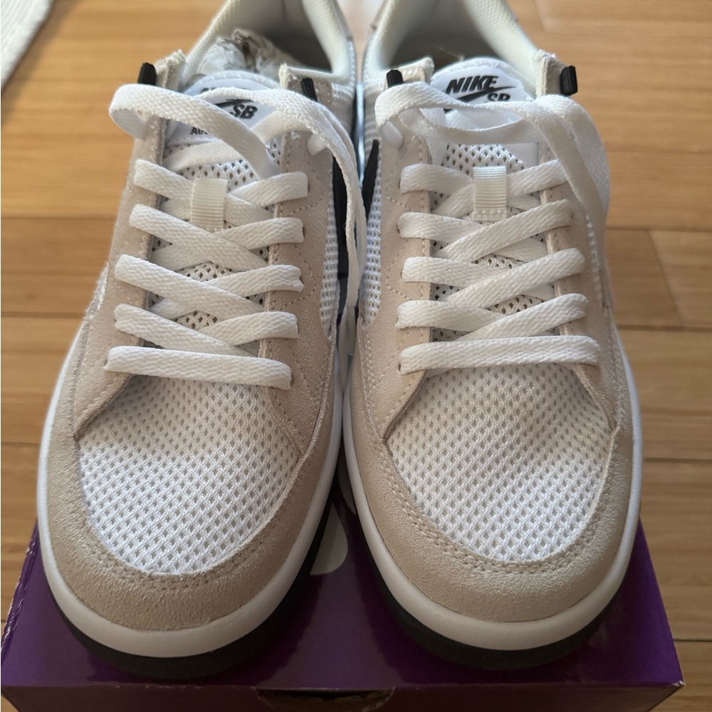 Nike SB Dunks “Adversary” - Mesh White and Tan Sneakers